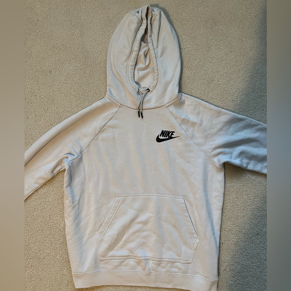 Cream Nike hoodie